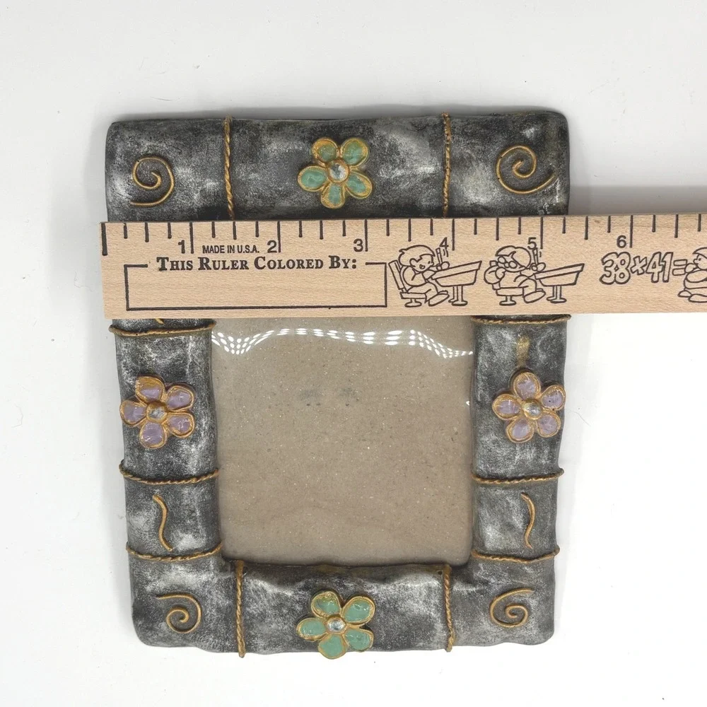 Freds 3x4 Frame Grey Stone Whimsigoth Y2K Fairycore Ren Faire Witchy Photo Decor